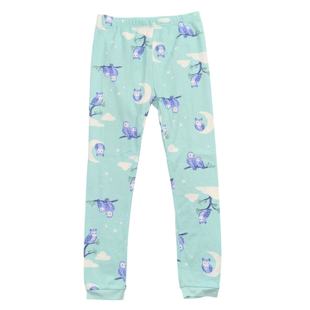 Carters Kids Mint Green Owl Moon Cotton Pajamaâ Pants Size 5T GCL15230-SSI